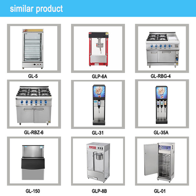 高級ガス6レンジストーブオーブンセット SS304 LPG/天然ガス