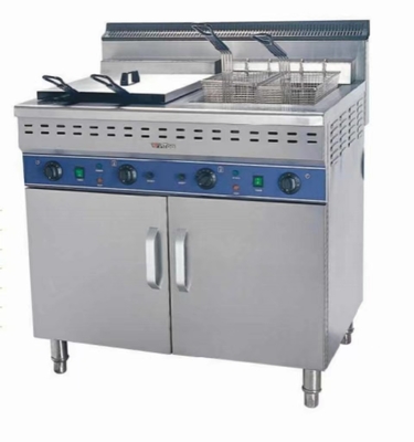 0.C から 300.C に 完璧 に 焼く 食品 の ため の 商業 的 な 電動 ステンレス スチール フライヤー
