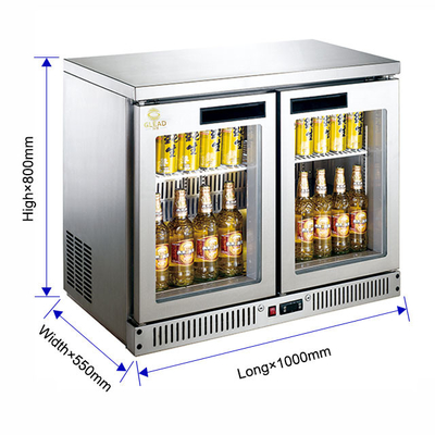 8.C 温度 340W N.W 130KG ホテルビジネス用の商用バー空気冷凍冷蔵庫