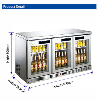 ホテルバー 冷却システム ファン 冷却 130KG N.W 180L 容量 340W 電力 4-8.C 温度