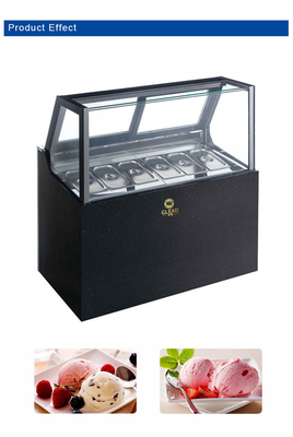 6トレイ 1/3 サイズ パン 100L 商用ホテル アイスクリーム機 扇風機 冷却 1100W 電力