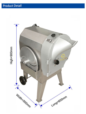 1000KG/H ステンレス鋼の野菜カット機 商用ホテルの設備 1.5kw 電力