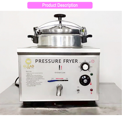 ポータブル 16L 商用ホテル チキンフライヤー 21kg N.W と 3 Kw の電力