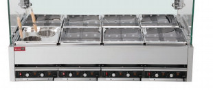 ステンレス・スティール・カントー・クッキング 9KW 220V 50-60HZ 沸騰機能 4 / 6 / 8箱