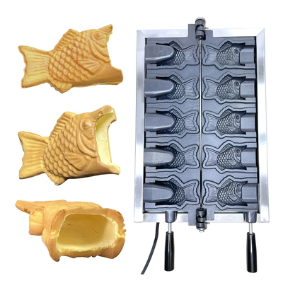 魚形タイヤキワッフルメーカー 朝食用