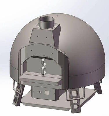 モザイクハイブリッドピザオーブン 木/ガス/電気 トリプル燃料 屋外 商業用・家庭用 ピザ&パントースターオーブン