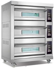 3デッキのオーブン6鍋の商業コンベヤー パン屋のための電気ピザ オーブン