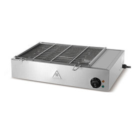 商業調理装置のテーブルの上無煙電気BBQのグリルを焼くバーベキュー